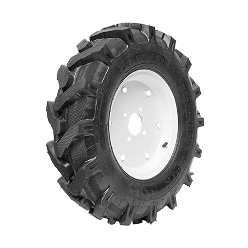 Complete wheel 600/12 R1 10PR with white rim