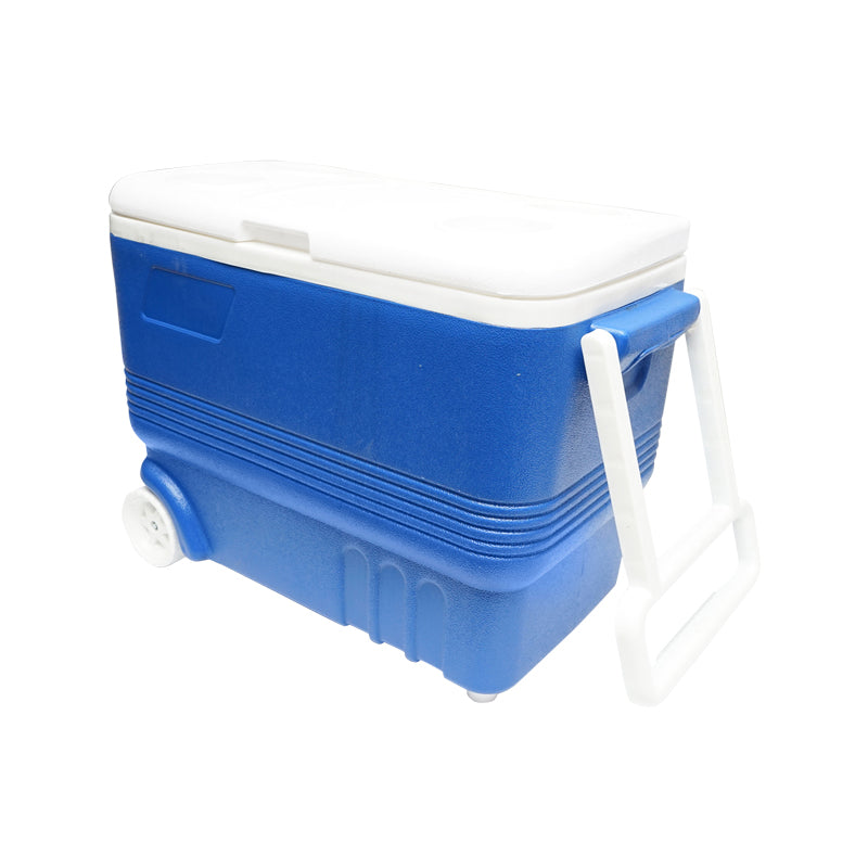 45L blue picnic freezer with wheels 610x330x440mm Breckner Germany