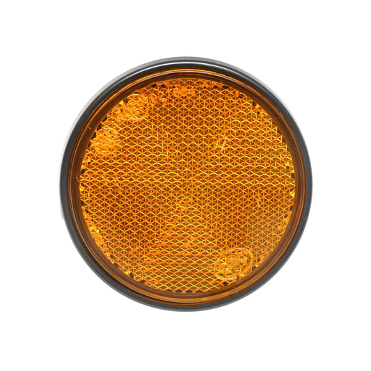 Yellow round reflective 60mm side Breckner Germany