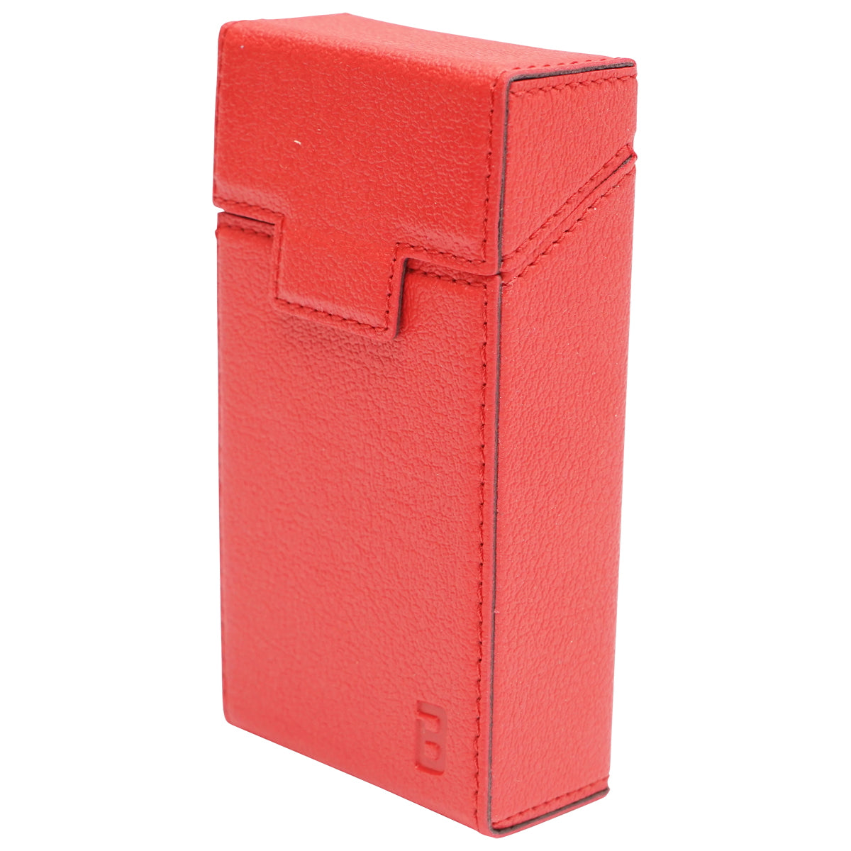Red leather case for P21 Breckner cigarette pack
