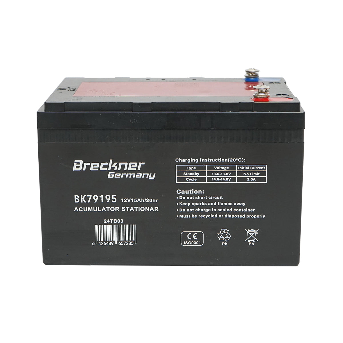 Solar gel battery 12V 15Ah 20HR 150x100x100mm Breckner Germany