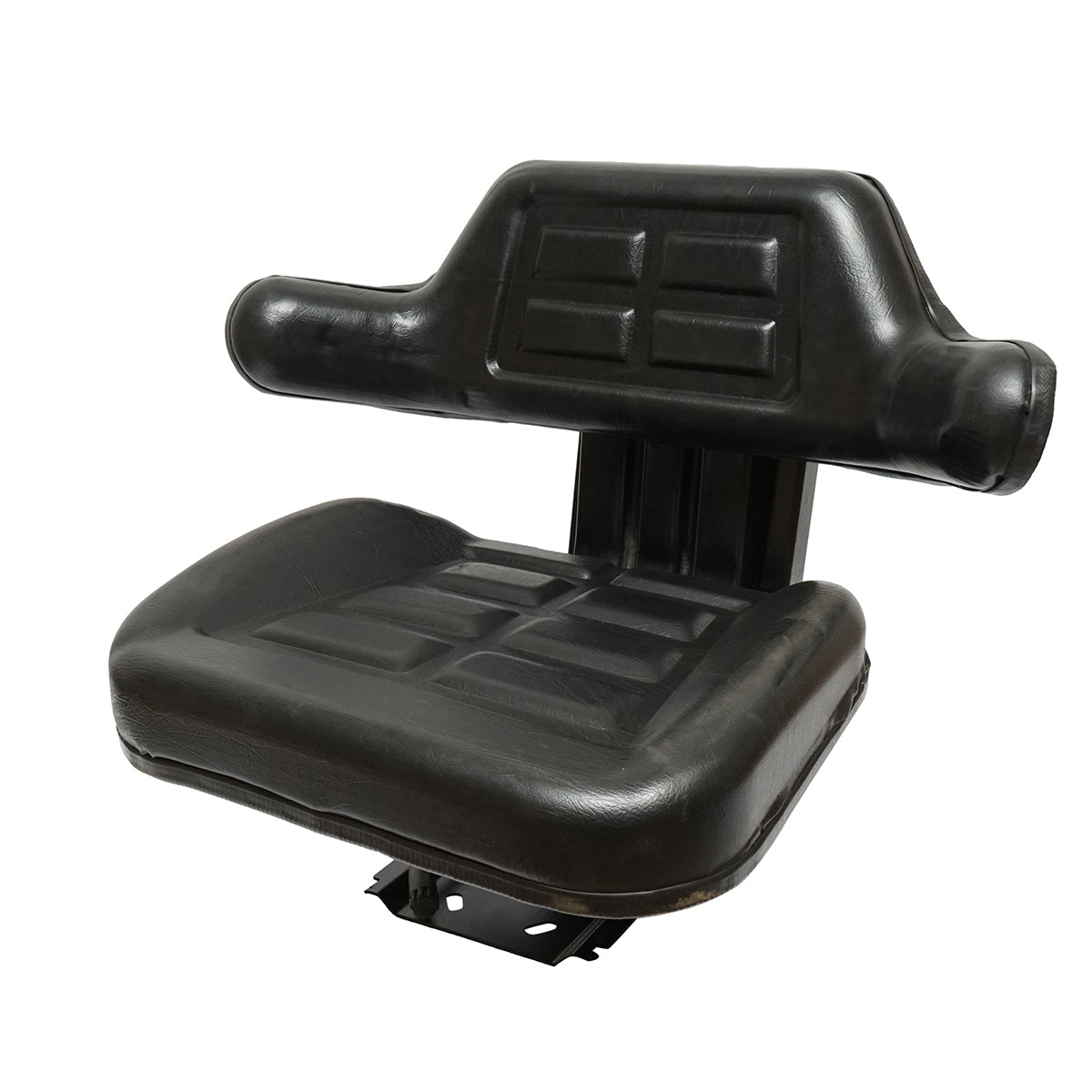 Black seat for tractor U-445, U-650 with triple adjustment and shock absorber