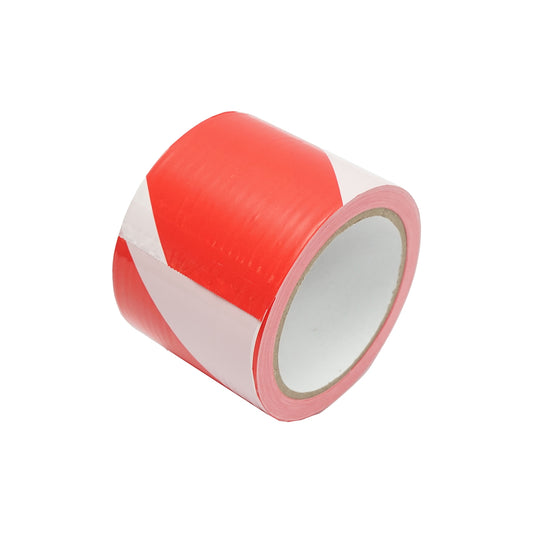 Red/white delimiting and signaling tape 75mmx100m