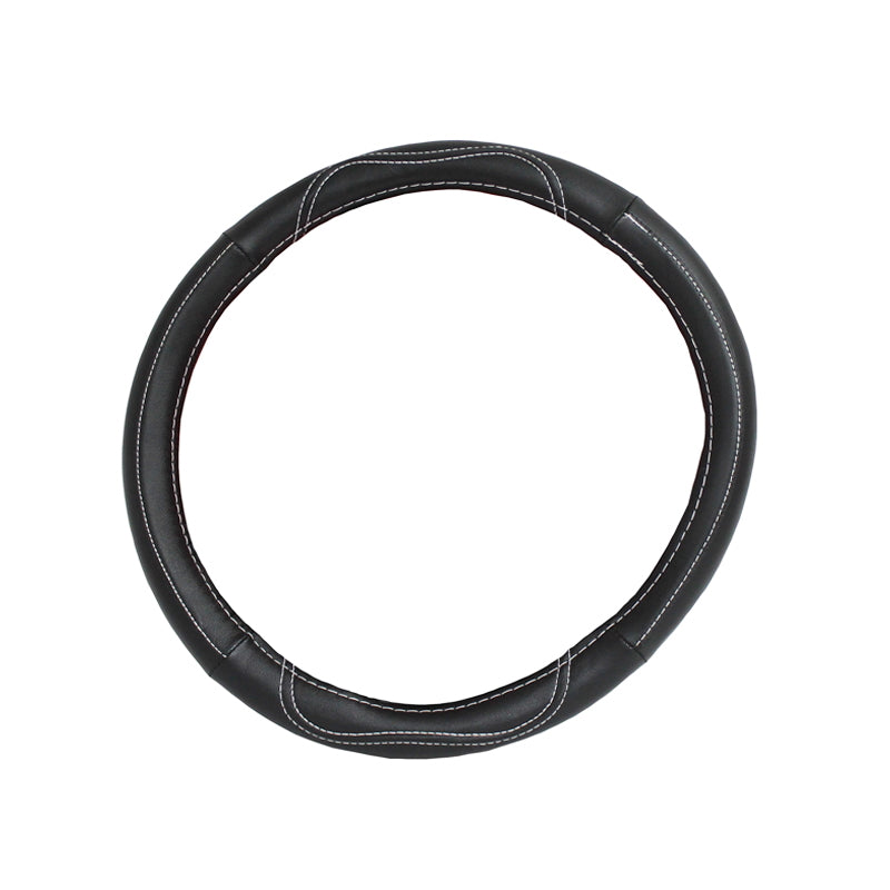 Black steering wheel cover