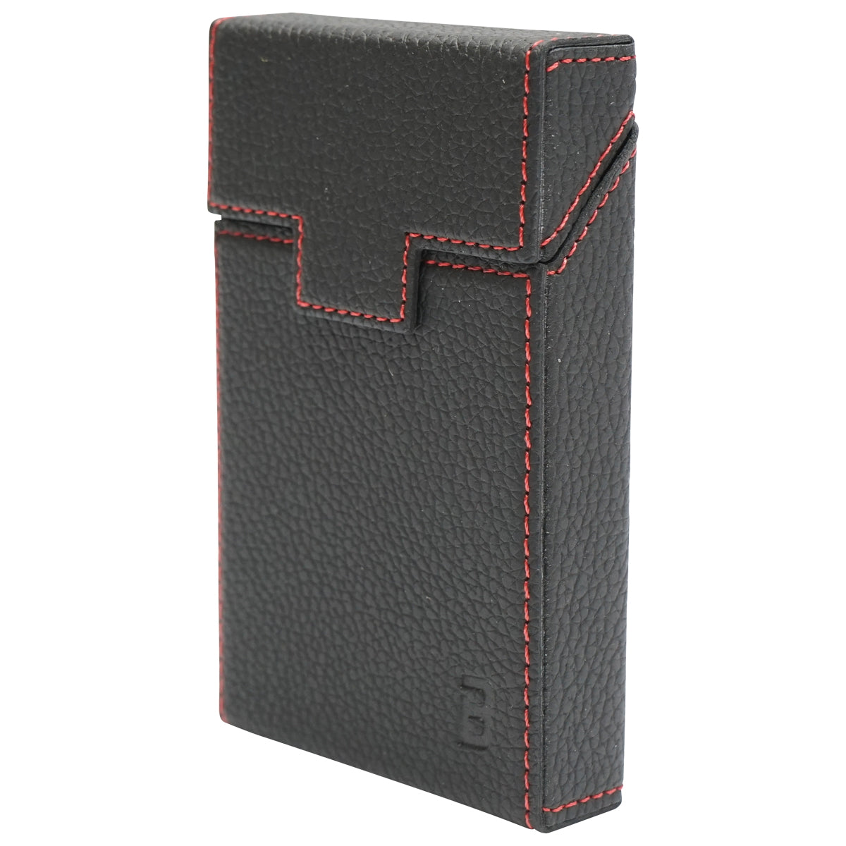 Black leather case for P27 Breckner cigarette pack