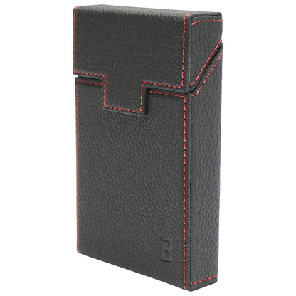 Black leather case for P27 Breckner cigarette pack