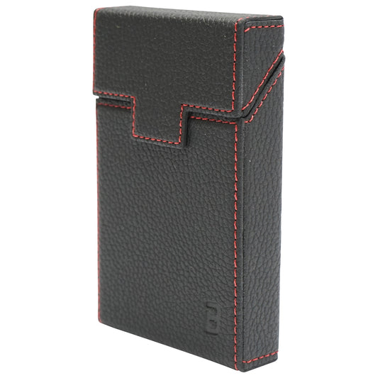 Black leather case for P27 Breckner cigarette pack