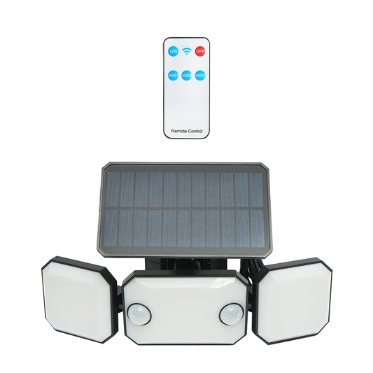 LED lamp with solar panel, remote control, and 2000mAh battery, IP65 Breckner Germany