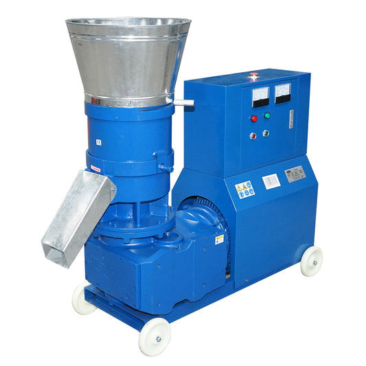 Feed granulator, 22KW grain press, 380V with a 6mm die and a maximum yield of 900kg/H