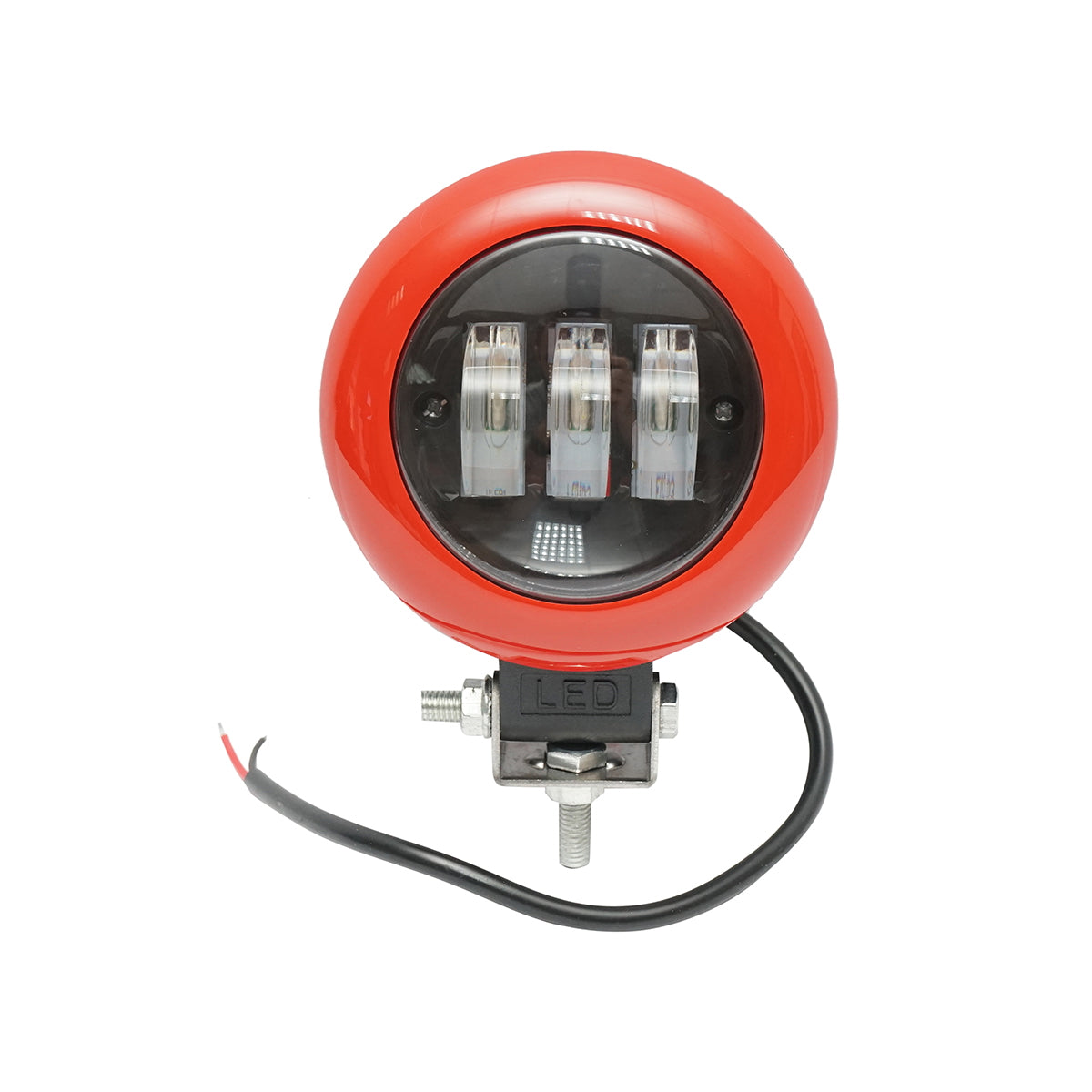 Round red LED projector lamp 30W 12V/24V 10-30V Breckner Germany