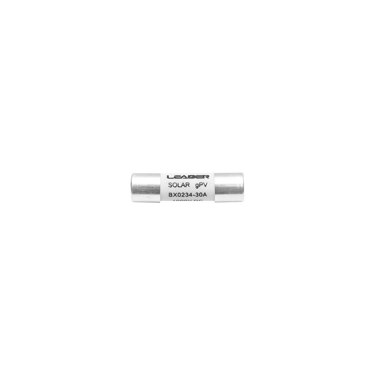 Cylindrical fusible safety BX0234 for gPV solar systems, 30A, 1000V Leader
