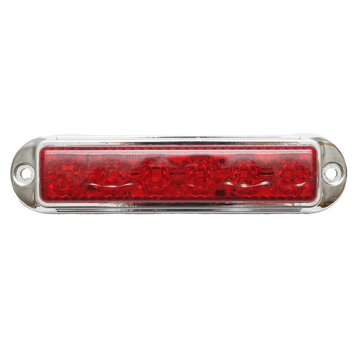Slim red chrome LED side marker lamp 12-24V, yellow FR1286CR Breckner Germany