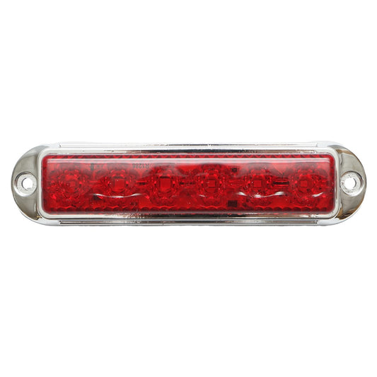 Slim red chrome LED side marker lamp 12-24V, yellow FR1286CR Breckner Germany