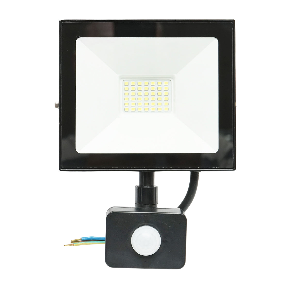 30W LED projector, 2700lm, 6400K, IP44 power supply 220V-240V with motion sensor Breckner Germany