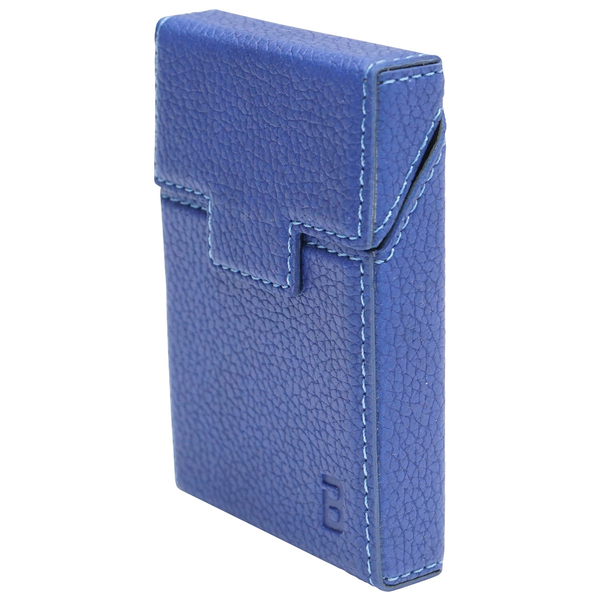The blue leather case for the P24 Breckner cigarette pack