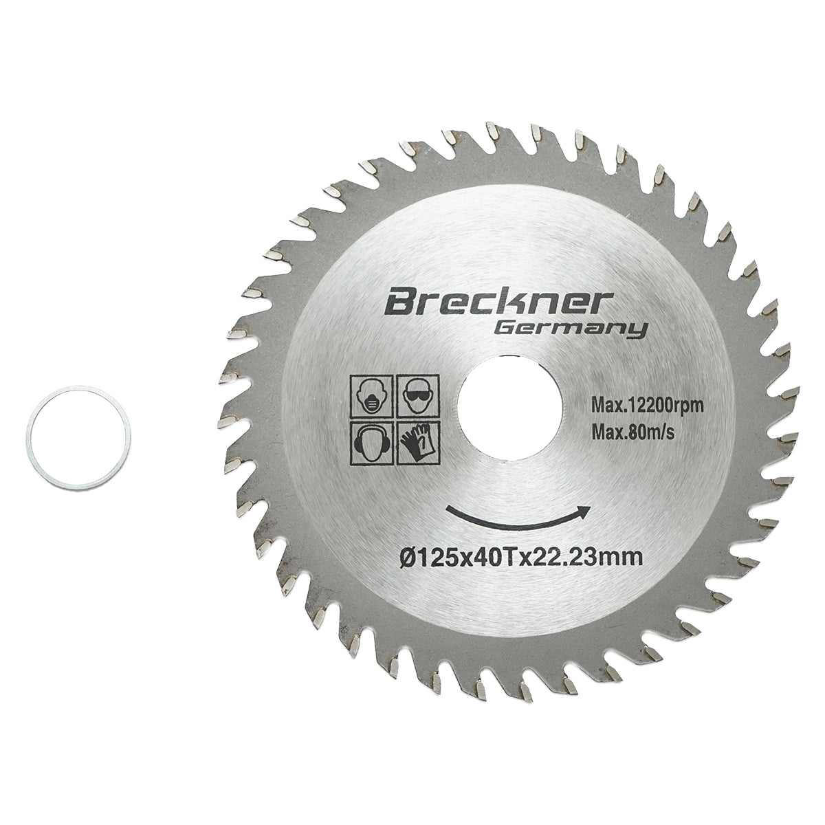 Circular saw blade for wood 125x1.2x22.23mm, 40 teeth Breckner Germany
