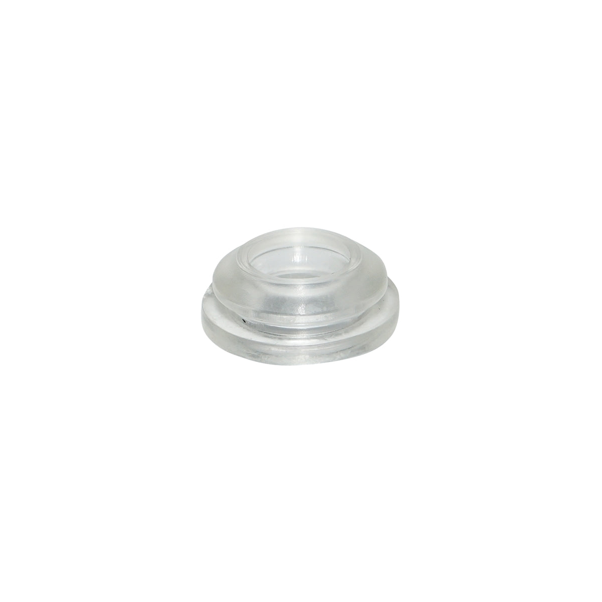 Transparent silicone gasket 12mm for drip tape/tube irrigation systems.
