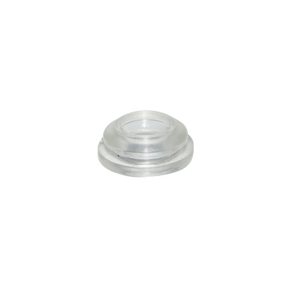 Transparent silicone gasket 12mm for drip tape/tube irrigation systems.