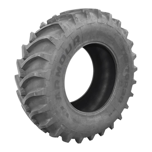 Radial tubeless agricultural tire 710/70R38 with V profile R-1W tread