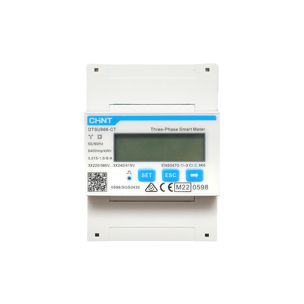 Smart Meter Solax DTSU666-CT with Split Core current transformer 3x200A/5A for Chint three-phase inverter