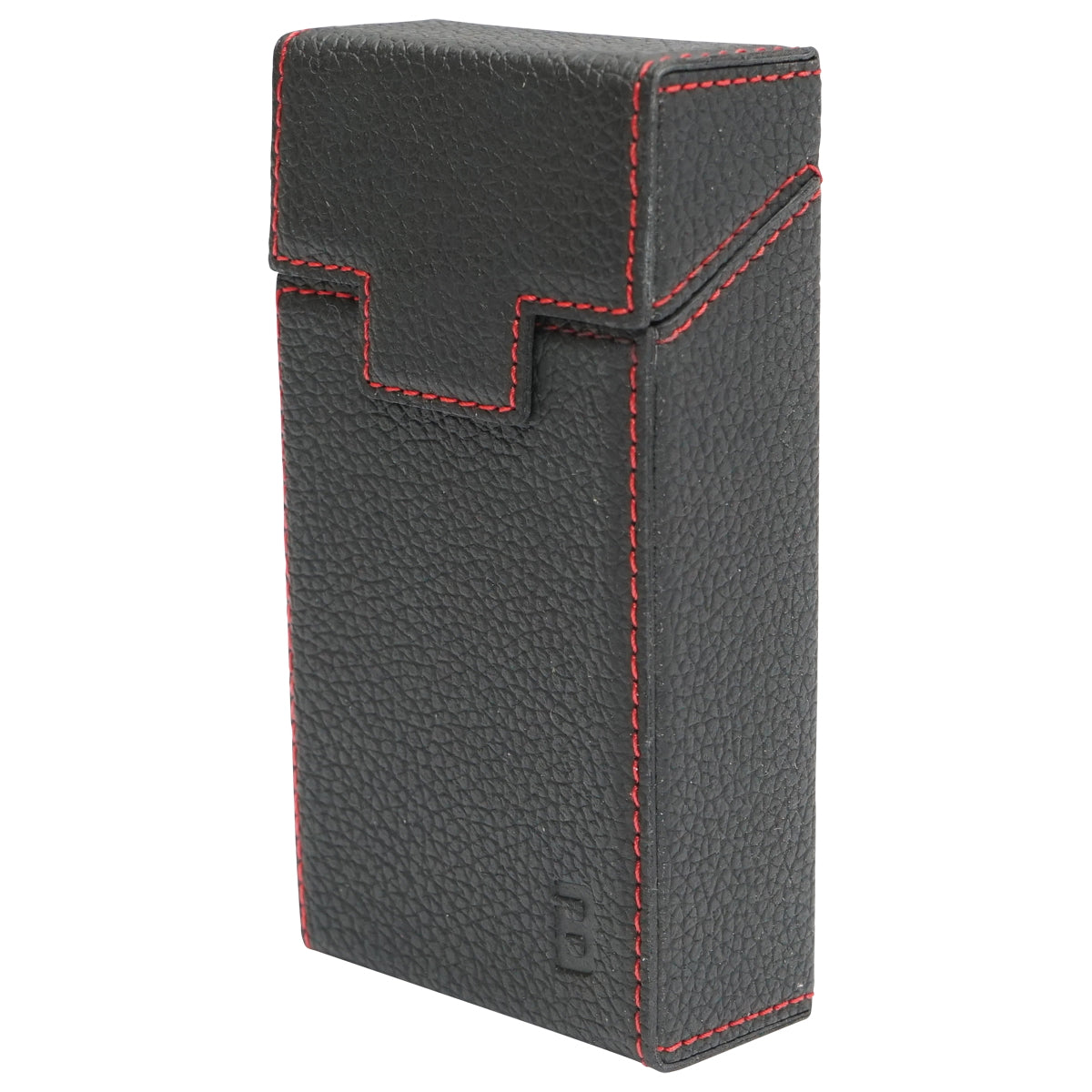 Black leather case for P21 Breckner cigarette pack