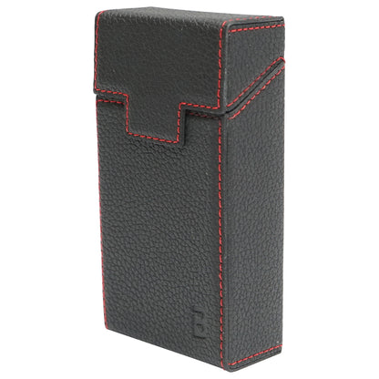 Black leather case for P21 Breckner cigarette pack