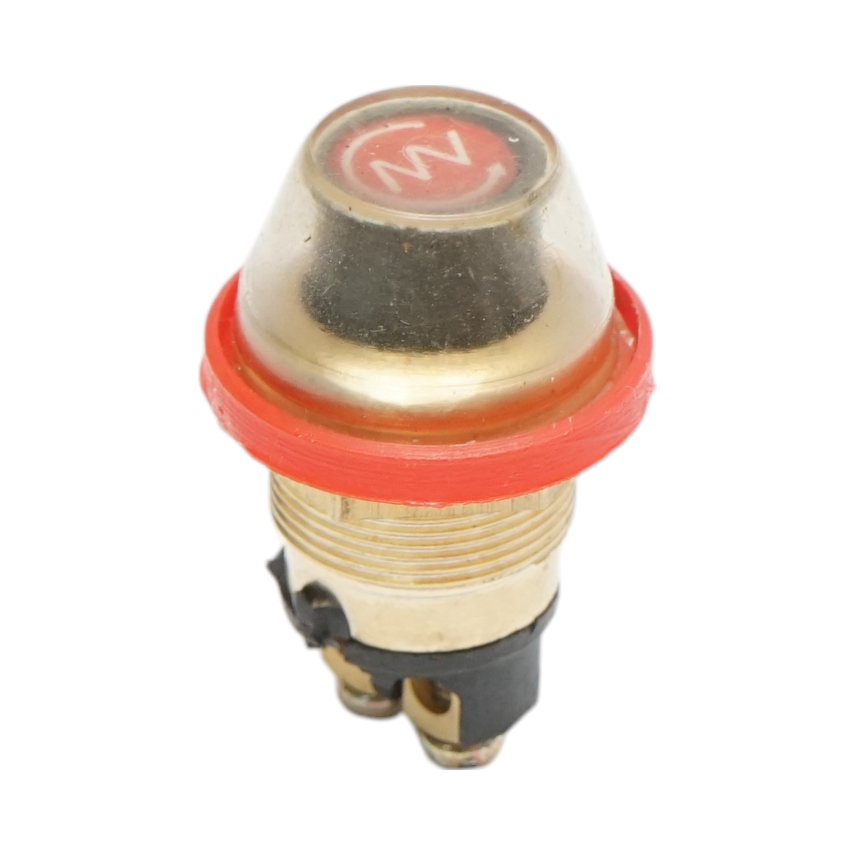 Universal start/horn button with waterproof cover, 19mm mounting