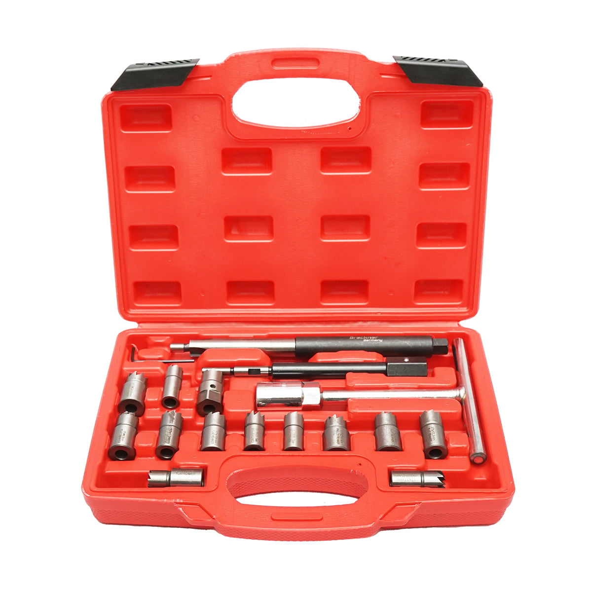 Diesel injector seat cutting tool set 17 pieces Breckner Germany