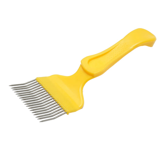 Stainless steel fork with a plastic handle 215mm