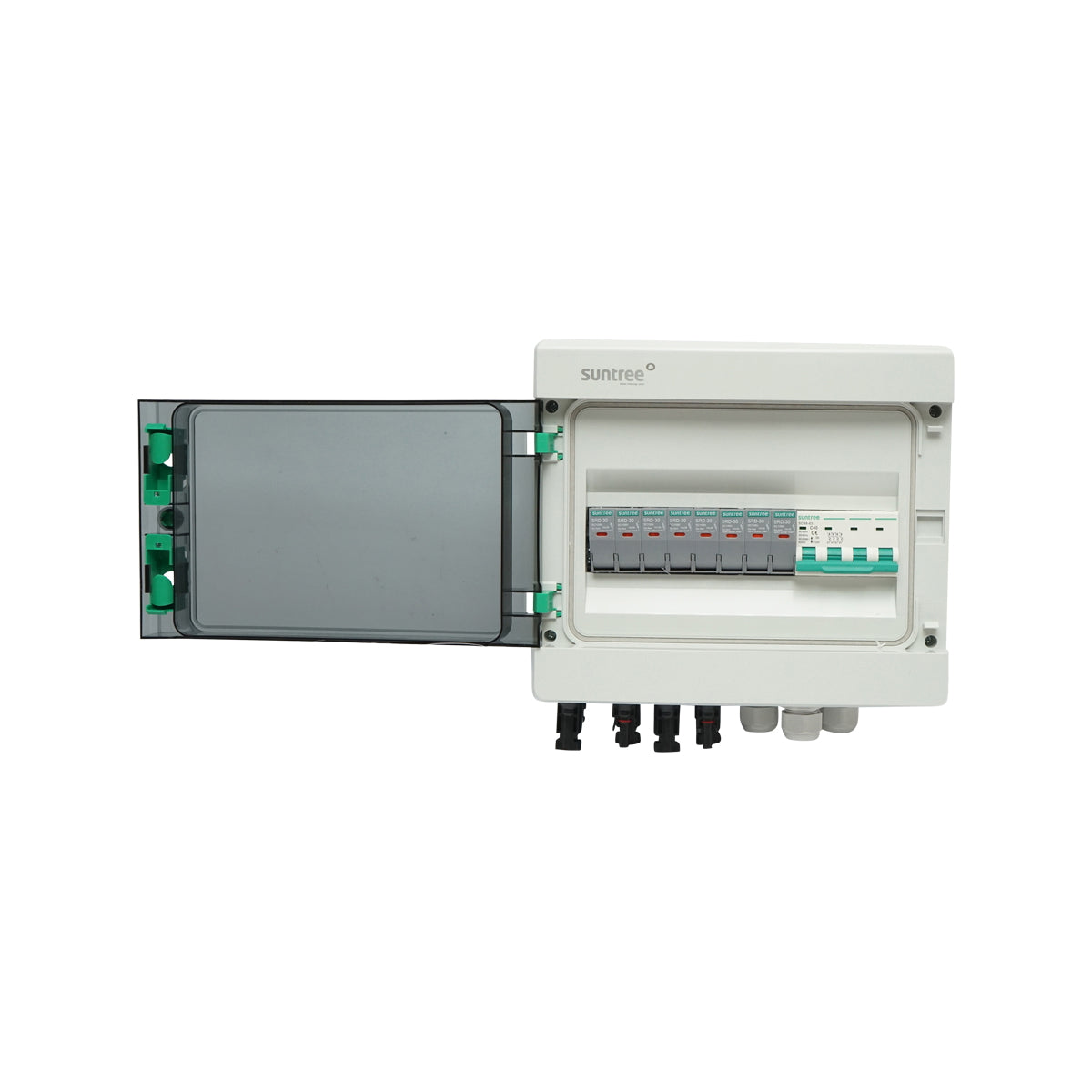 12-module fuse board, equipped for three-phase systems of 10-20KW