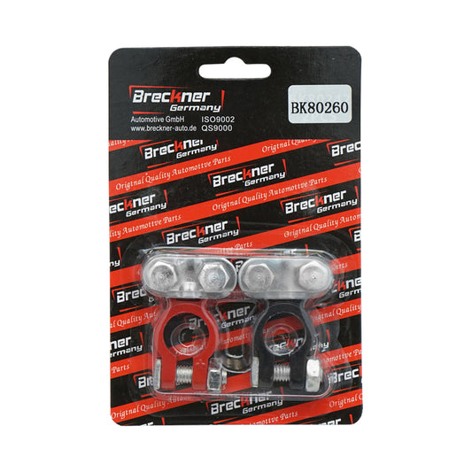 Set of battery terminals Zn red and black Breckner Germany