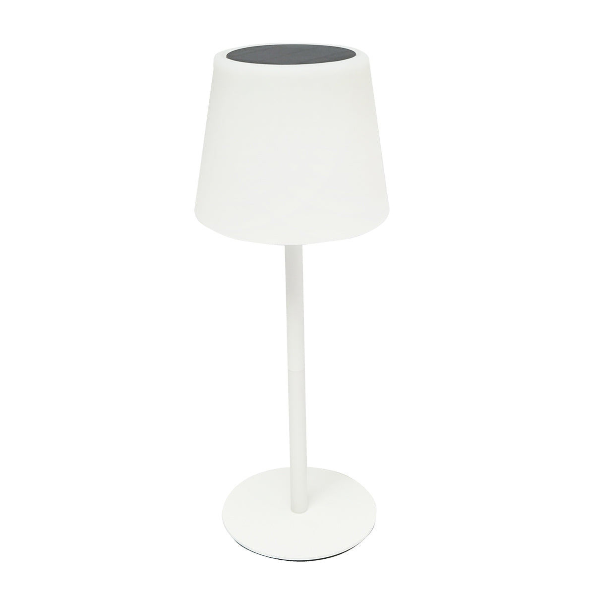 2W LED solar table lamp, 0.7W solar panel, 3.7V 1200mAh battery, USB 5V 1A, white Breckner Germany