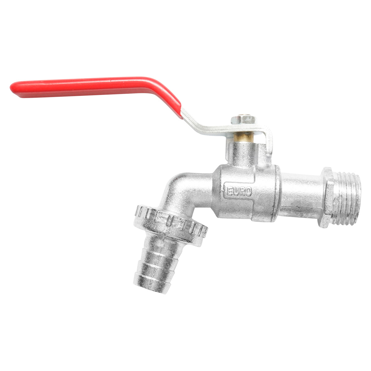 Service water tap 1/2x3/4 with ball and handle for the garden