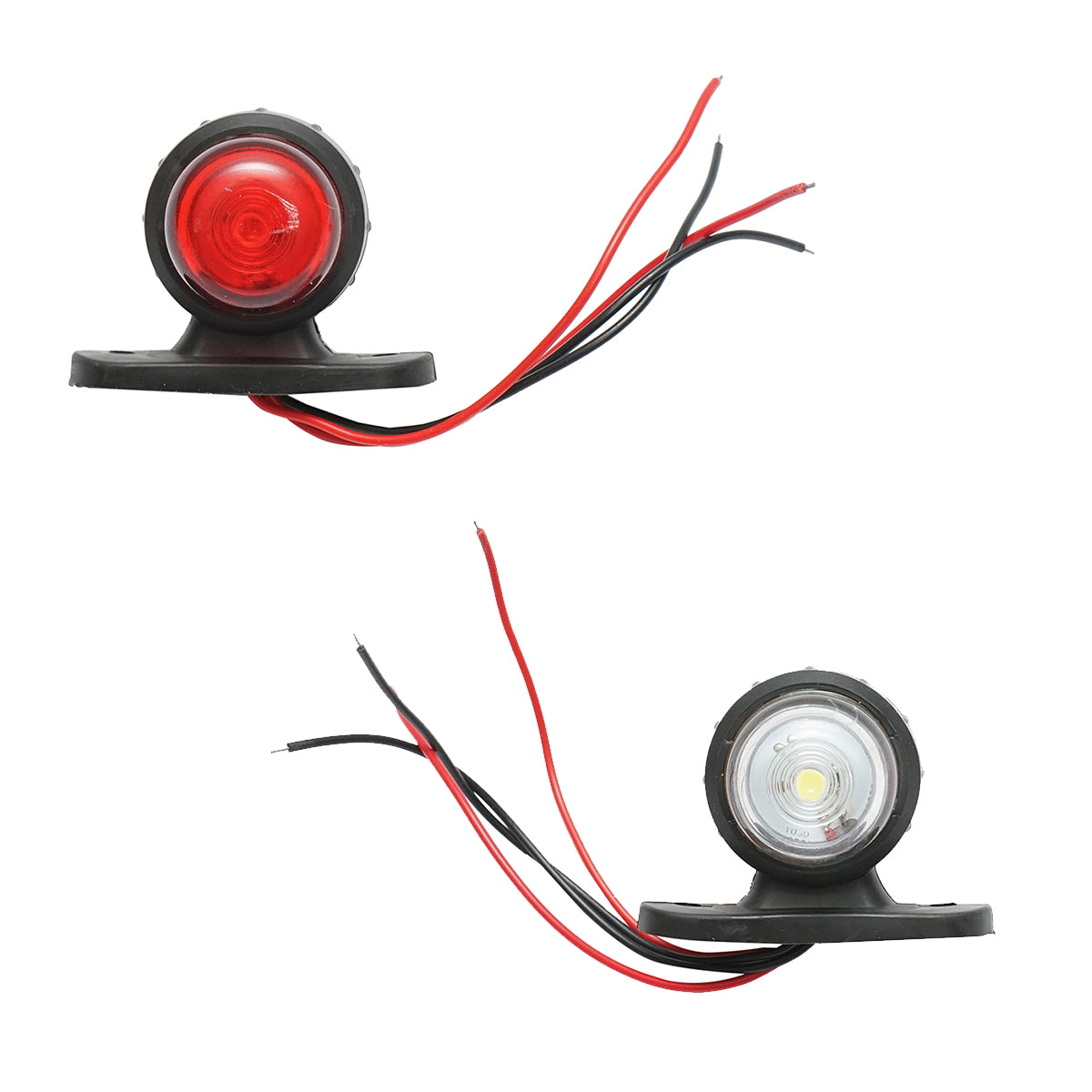 24V LED side marker lights, red-white