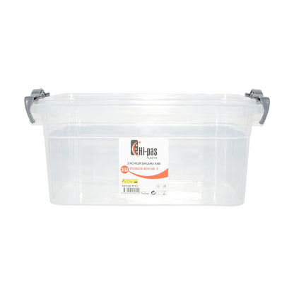 3L storage box with a transparent plastic lid 170x255x110mm Breckner Germany