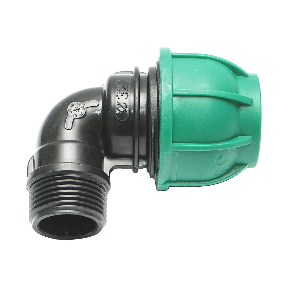 Compression collar with external thread D32mmx1 inch, PN10 Bar for irrigation systems