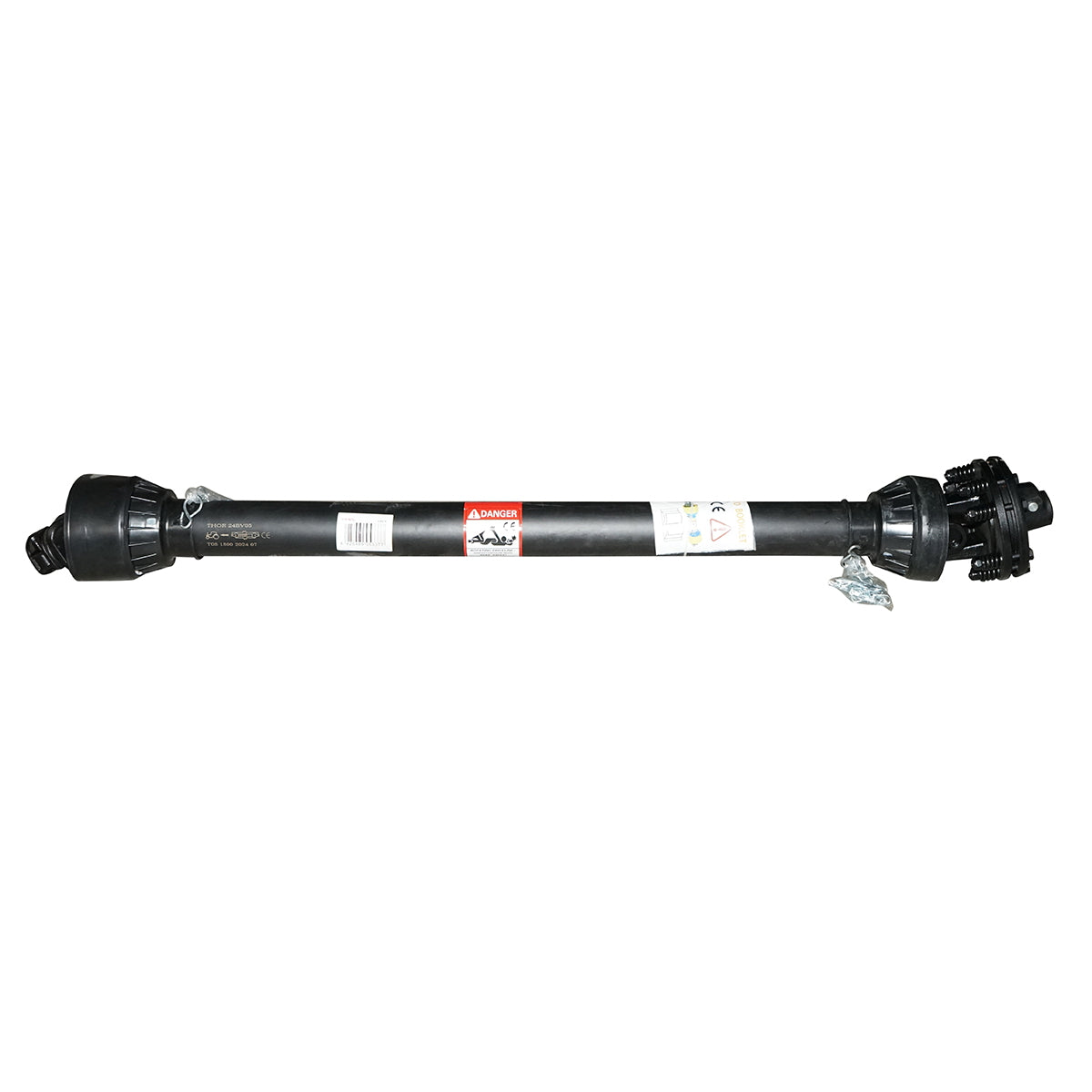 1500 mm T5 cardan with a clutch made of 2 cross discs 30.2x80 (triangular pipe) 1 3/8 Z=6