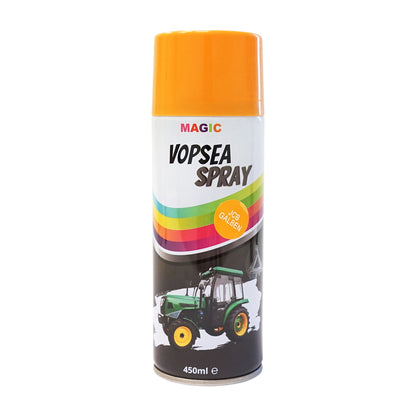 Professional yellow JCB type auto spray paint with quick drying 450ml MAGIC
