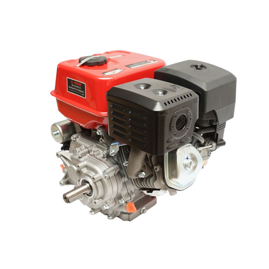 9HP gasoline engine, 4 stroke, 25mm cotter pin shaft, key/rope start, Breckner Germany reduction gearbox