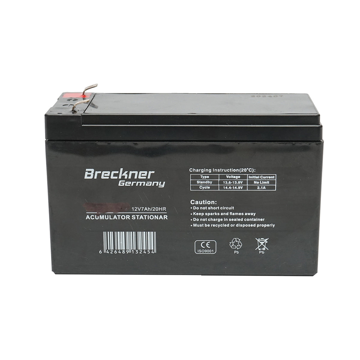 Solar gel battery 12V 7Ah 151x65x94x100 mm FC12-7.0 Breckner Germany