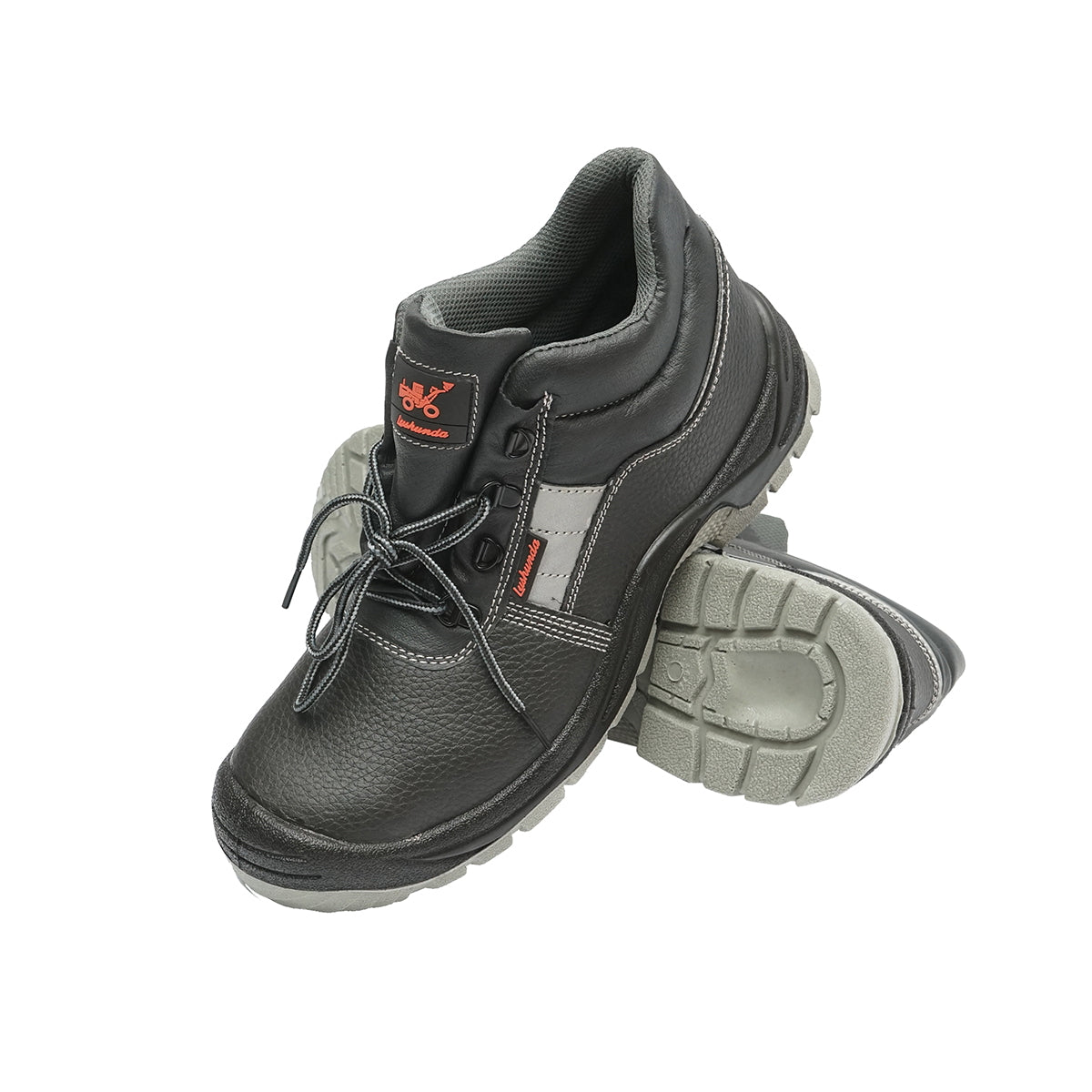 Size 46 safety boots with toe cap and steel sole insert 5003