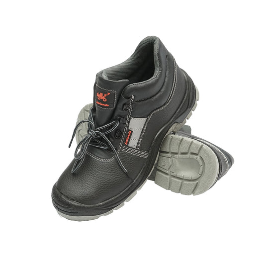 Size 46 safety boots with toe cap and steel sole insert 5003