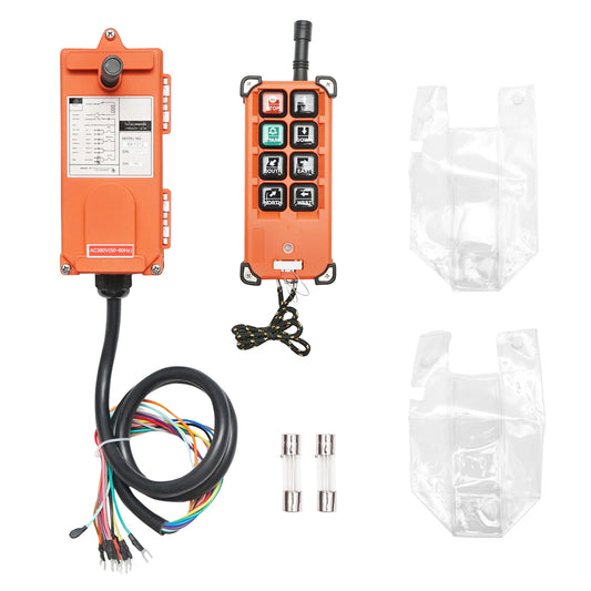 Wireless industrial remote control with 6 AC 380V commands and water protection Breckner Germany