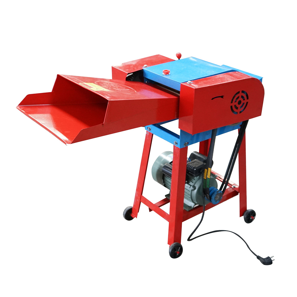 Electric shredder 2.2kW/220V, 3 HP with adjustable speed for alfalfa, corn stalks, wheat, sunflower