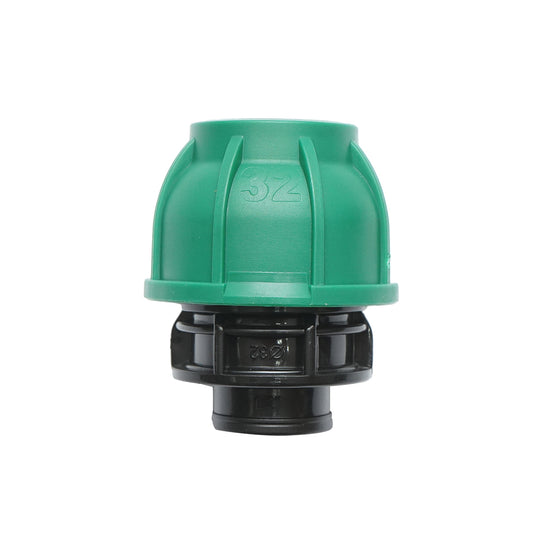 Compression fitting with inner thread D32mmx1/2 inch, PN10 Bar for irrigation systems