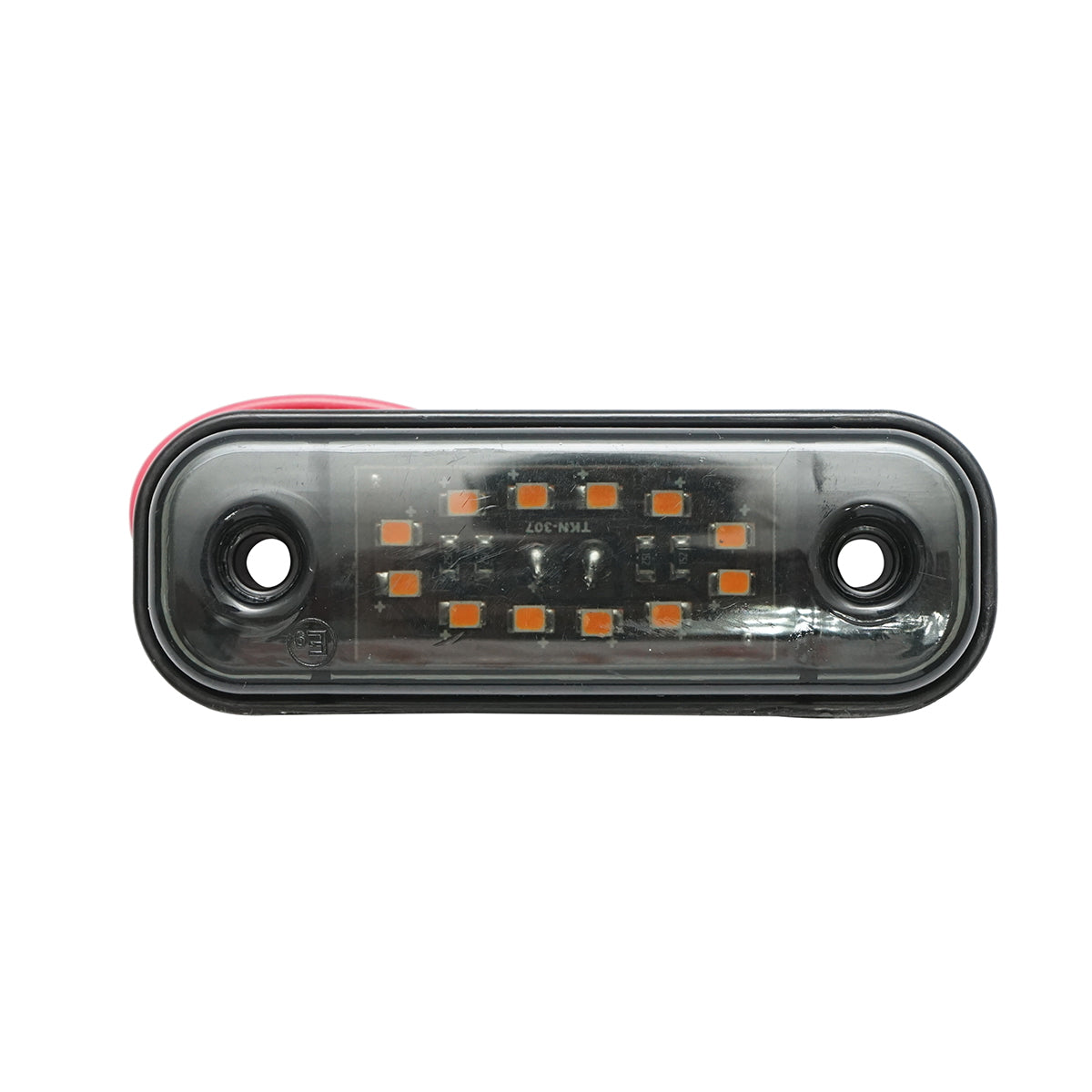 Slim LED side marker lamp 12-24V, smoke yellow 89x32mm Breckner Germany
