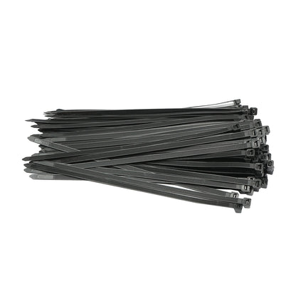 Facet, plastic collar 7.5x300mm, black, set of 100 pieces Breckner Germany