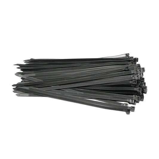 Facet, plastic collar 7.5x300mm, black, set of 100 pieces Breckner Germany