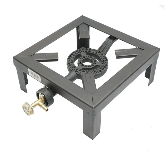 Pirostrie, square gas burner with 4 legs 250x250x100mm