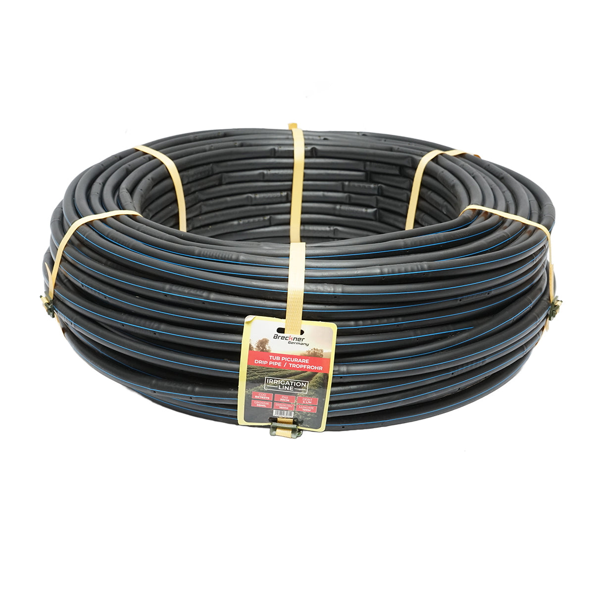 Drip irrigation pipe, 100M roll 4L/H, D16mm, pitch 33cm Breckner Germany